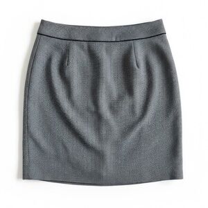 White House Black Market Peplum Pencil Skirt Workwear Office Black White Size 14